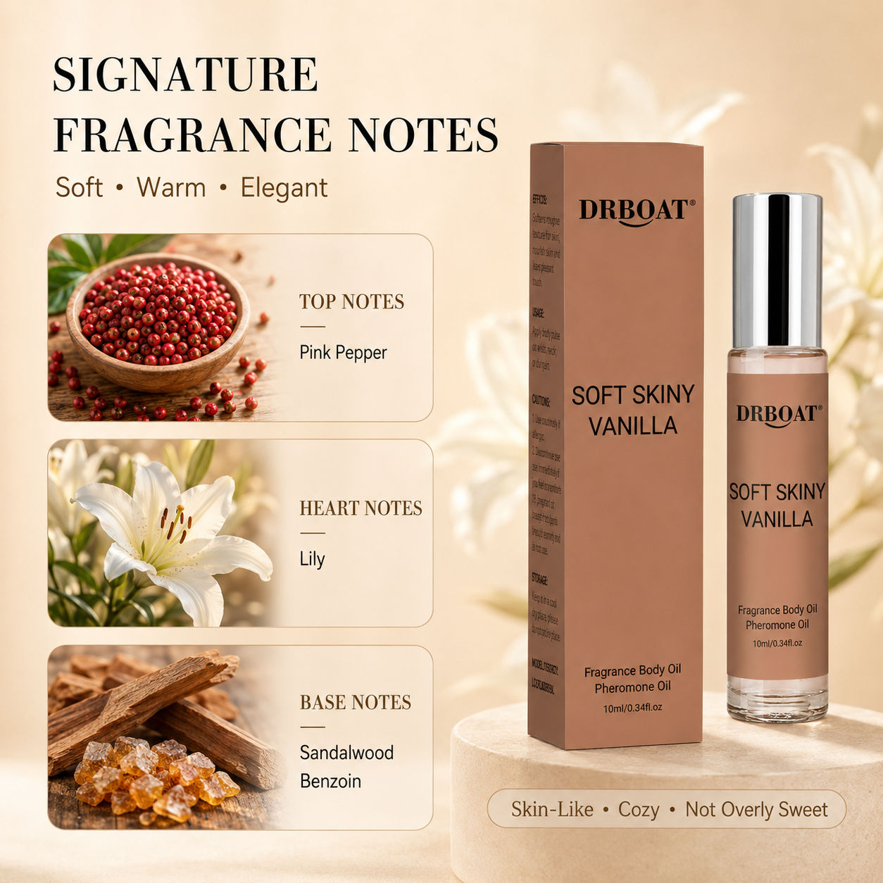 여성용 롤온 향수 오일, 부드러운 바닐라 오리엔탈 향, - Perfume Fragrance Oil 리뷰 및 가격